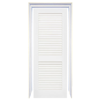 Plantation Louver Louver Solid Core White Interior Door Slab