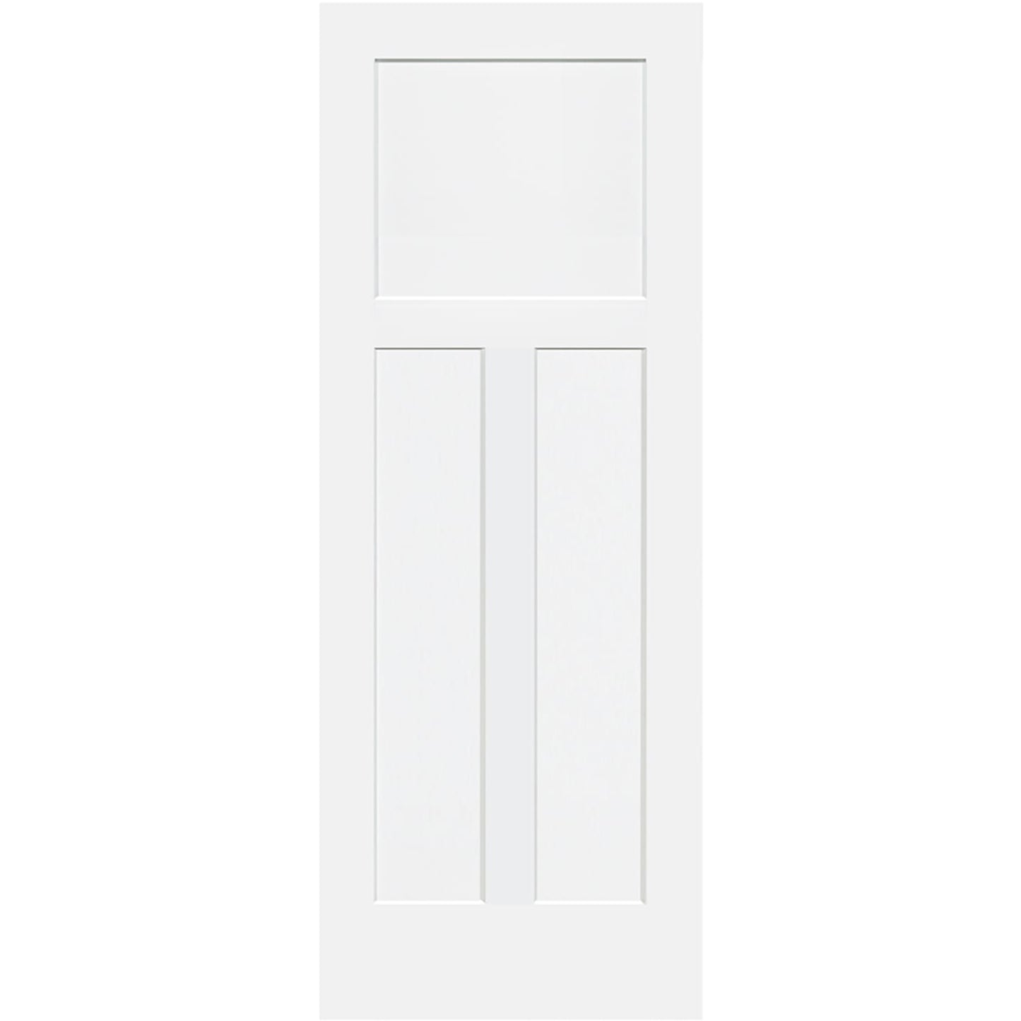 Shaker 1+2 Panel Solid Core White Interior Door Slab