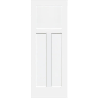 Shaker 1+2 Panel Solid Core White Interior Door Slab