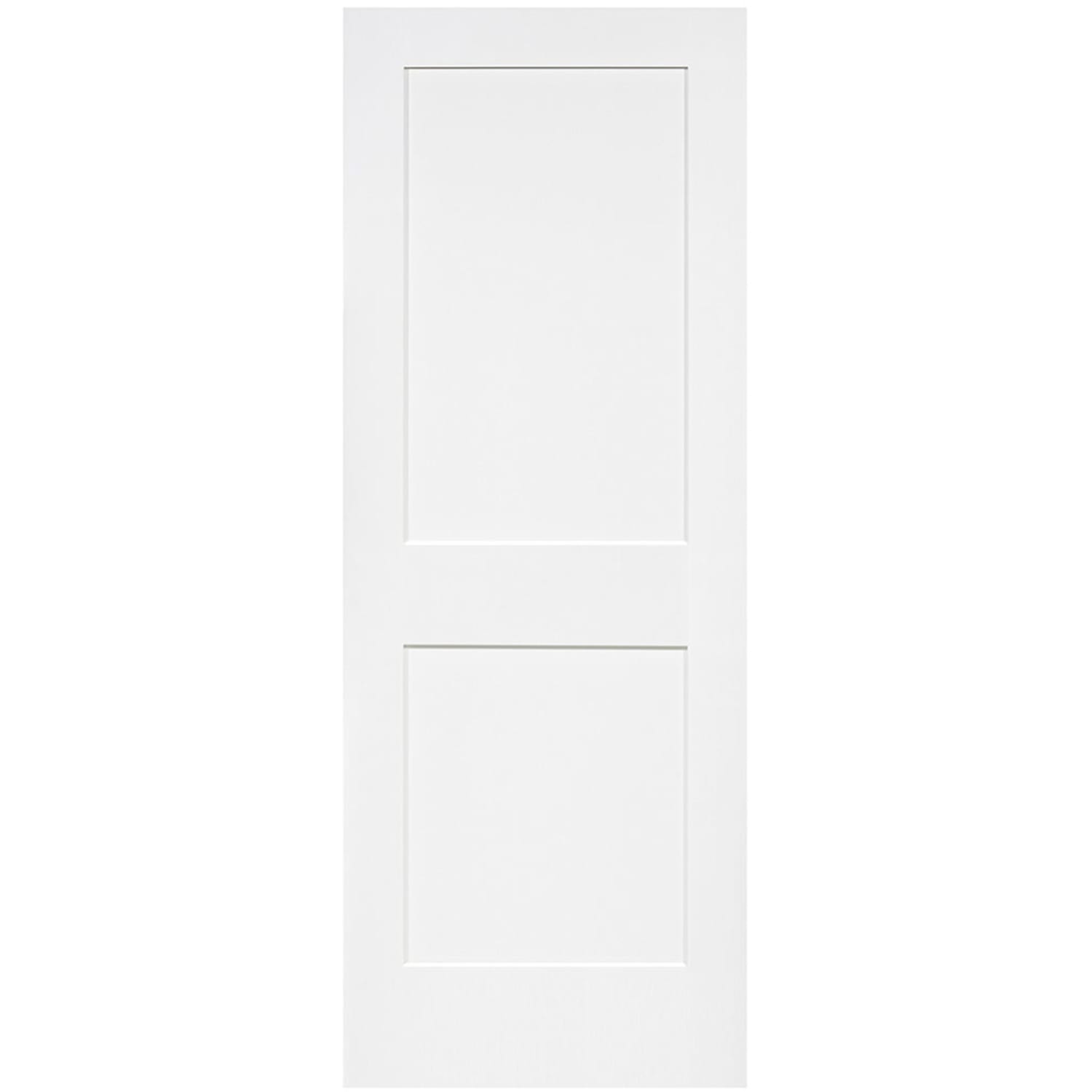 Shaker 2 Panel Solid Core White Interior Door Slab