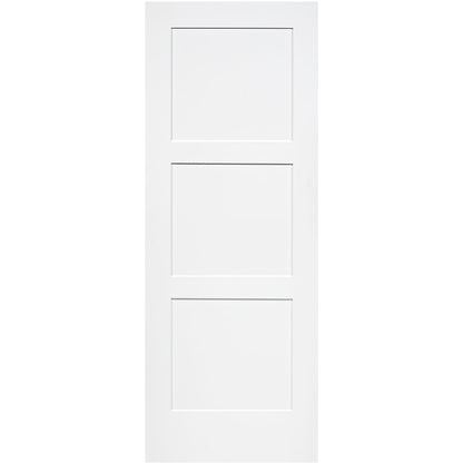 Shaker 3 Panel Solid Core White Interior Door Slab