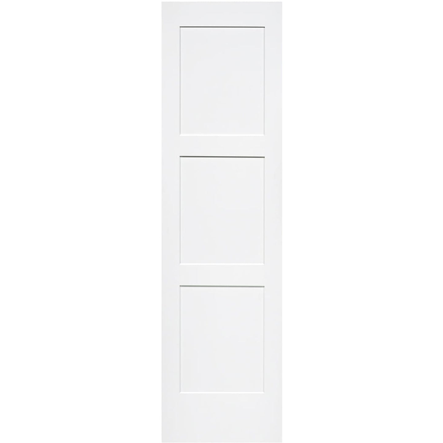 Shaker 3 Panel Solid Core White Interior Door Slab