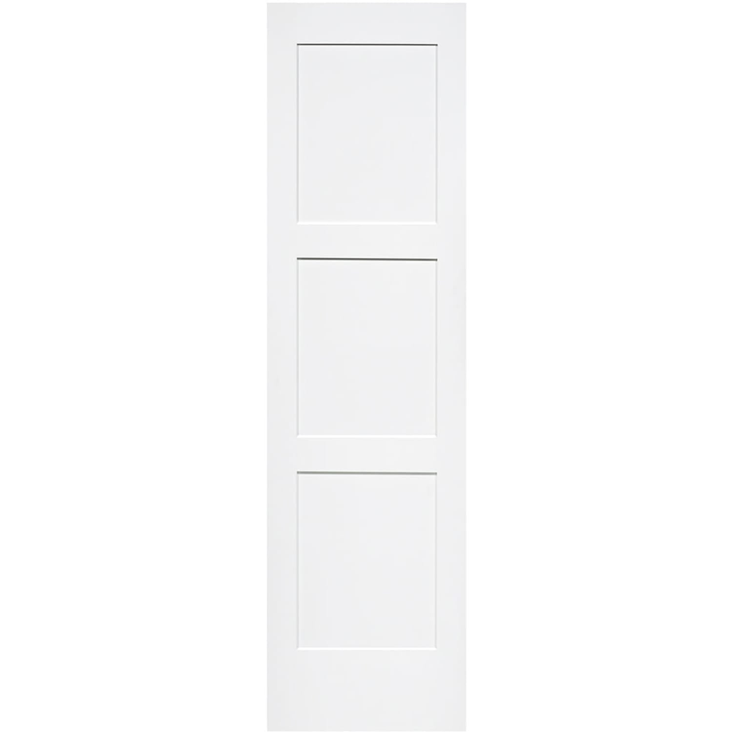 Shaker 3 Panel Solid Core White Interior Door Slab