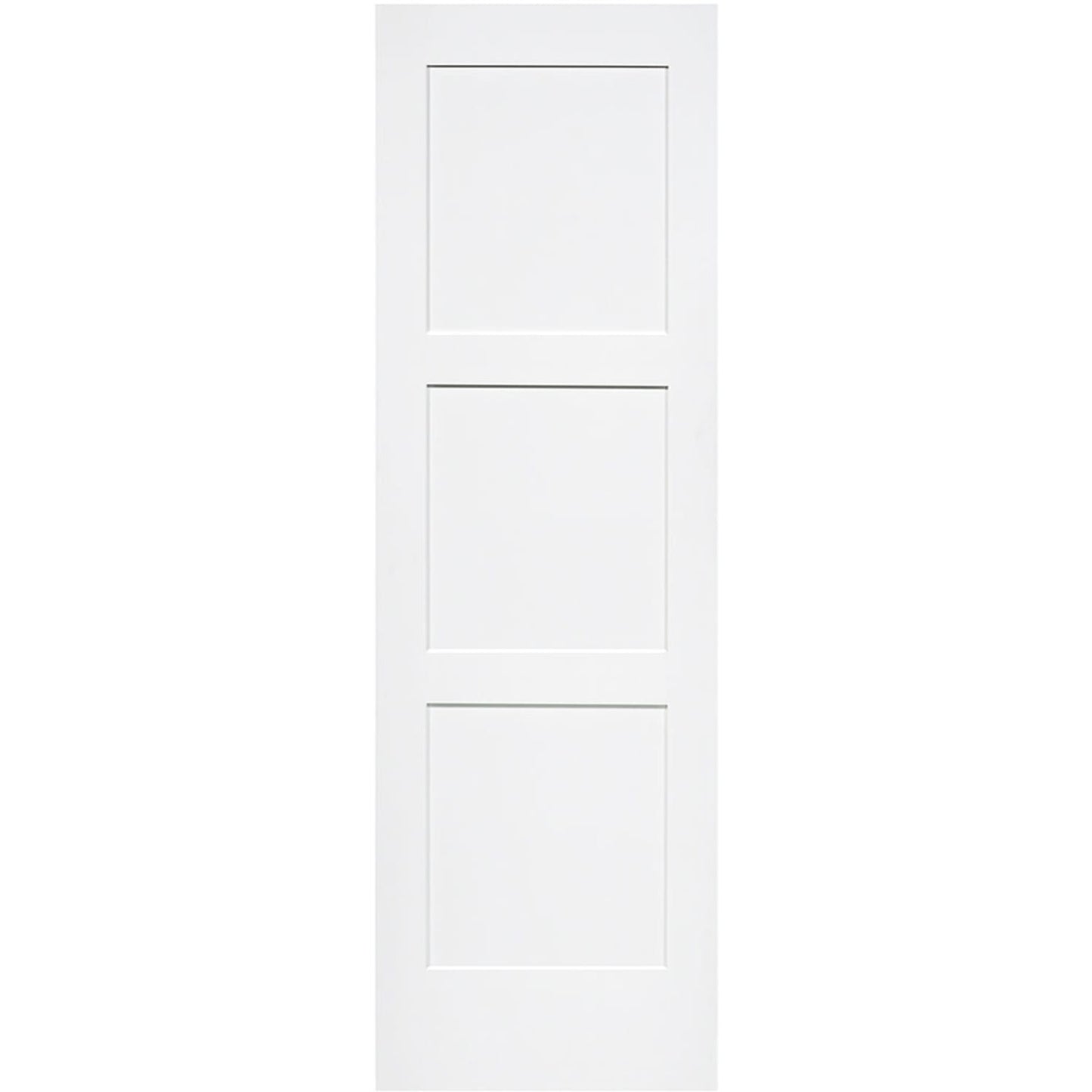 Shaker 3 Panel Solid Core White Interior Door Slab