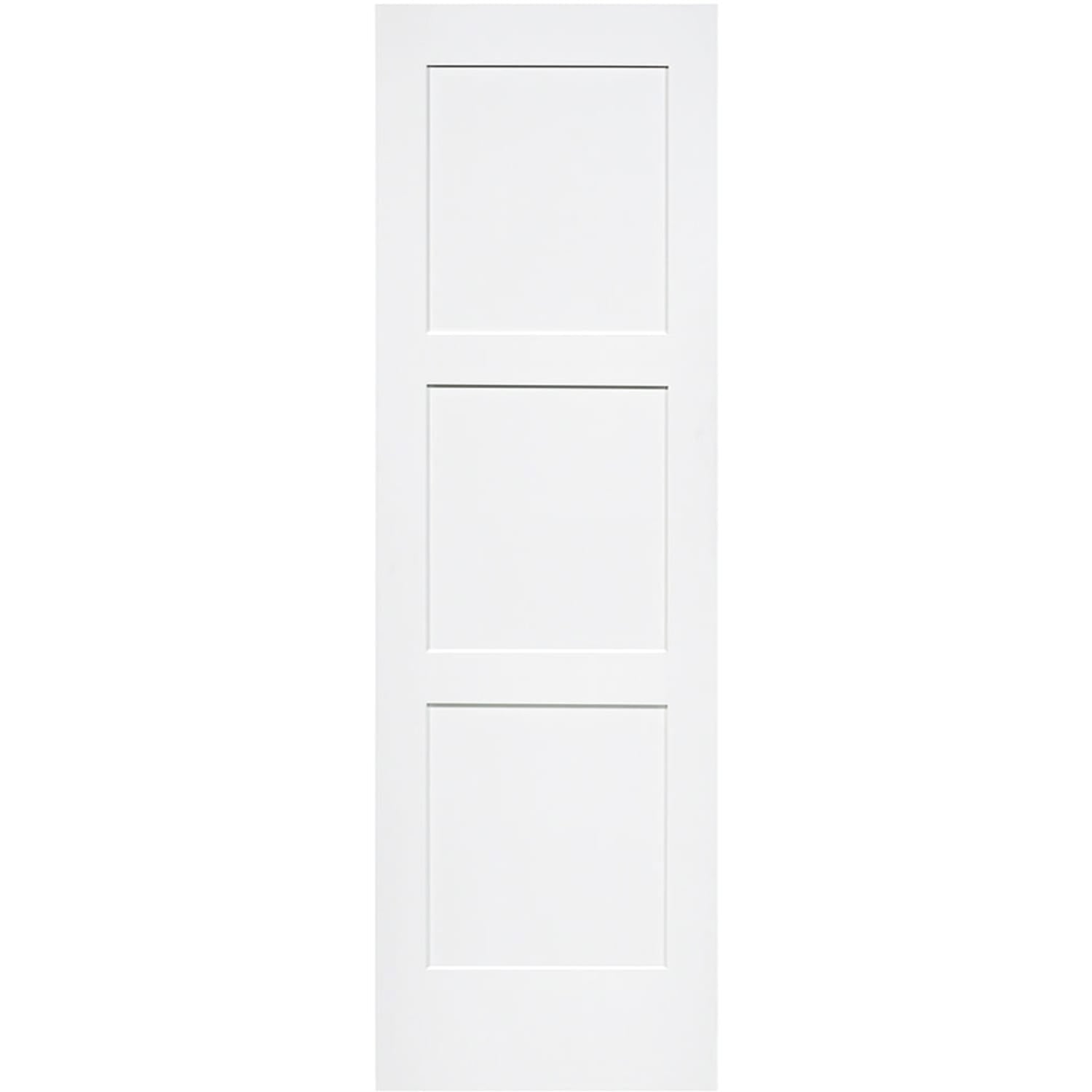 Shaker 3 Panel Solid Core White Interior Door Slab