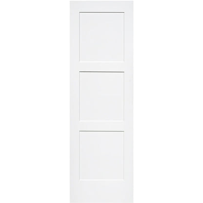 Shaker 3 Panel Solid Core White Interior Door Slab