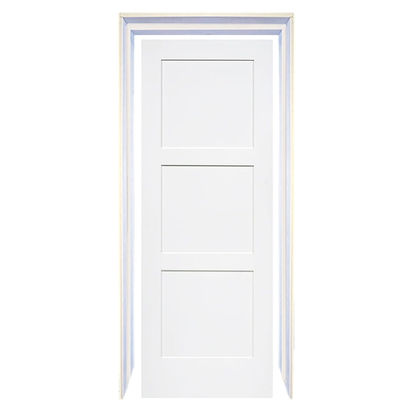 Shaker 3 Panel Solid Core White Interior Door Slab