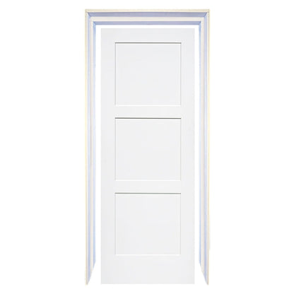 Shaker 3 Panel Solid Core White Interior Door Slab