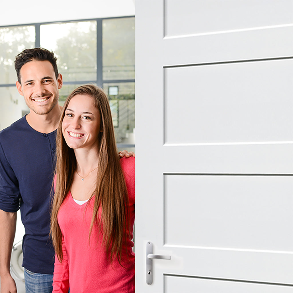 Shaker 5 Panel Solid Core White Interior Door Slab