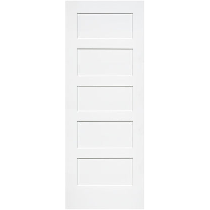 Shaker 5 Panel Solid Core White Interior Door Slab