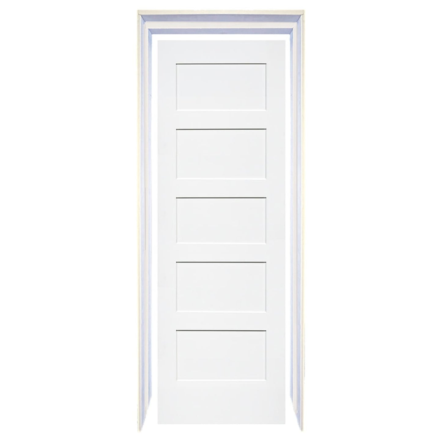 Shaker 5 Panel Solid Core White Interior Door Slab