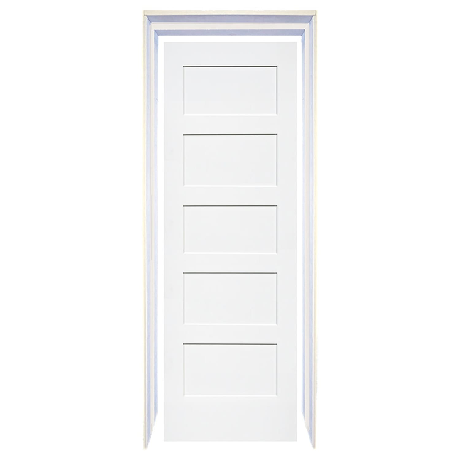 Shaker 5 Panel Solid Core White Interior Door Slab
