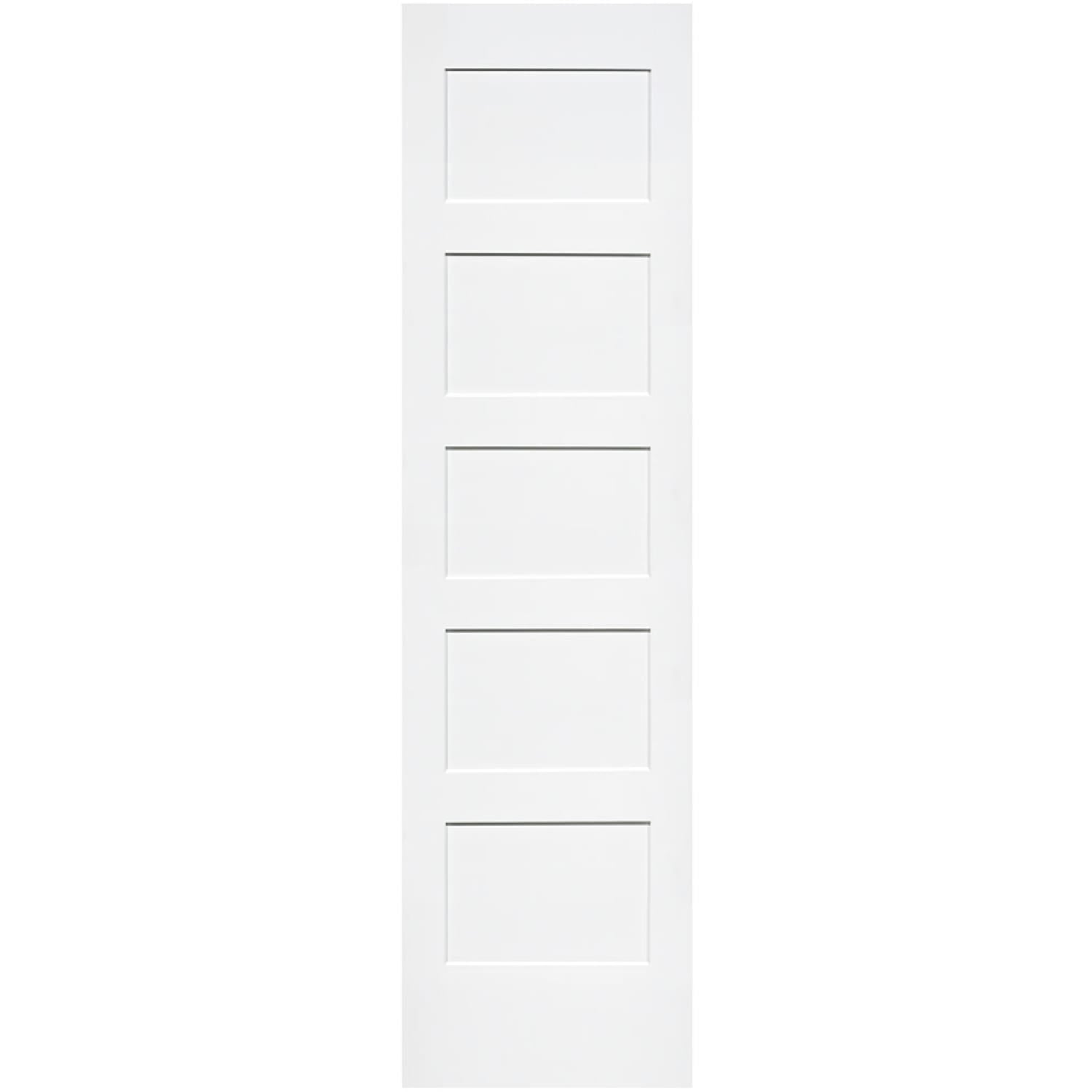Shaker 5 Panel Solid Core White Interior Door Slab