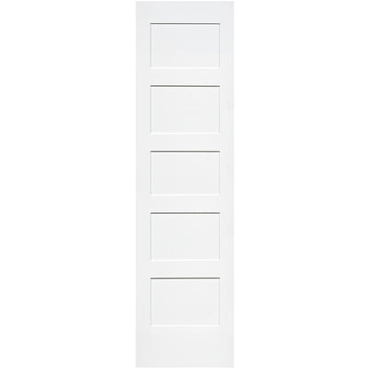 Shaker 5 Panel Solid Core White Interior Door Slab