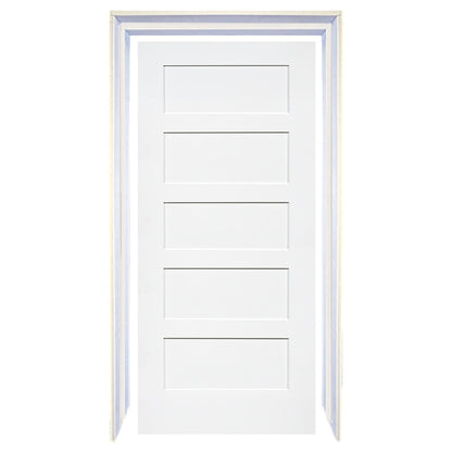 Shaker 5 Panel Solid Core White Interior Door Slab