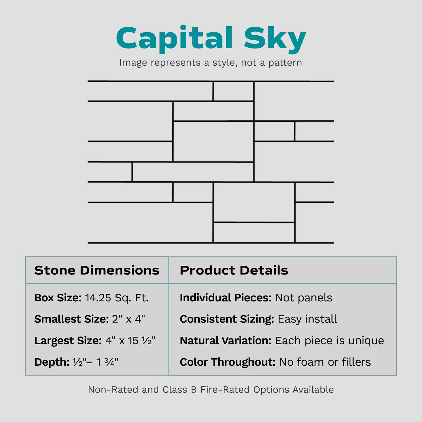 Evolve Stone Capital Sky Stone Veneer (14.25 sq. ft. per box)
