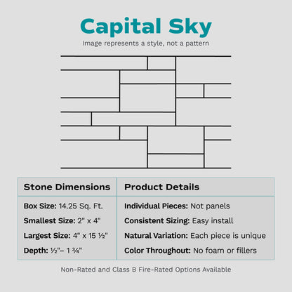 Evolve Stone Capital Sky Stone Veneer (14.25 sq. ft. per box)