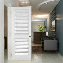 Plantation Louver Louver Solid Core White Interior Door Slab