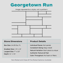 Evolve Stone Georgetown Run Stone Veneer (14.25 sq. ft. per box)