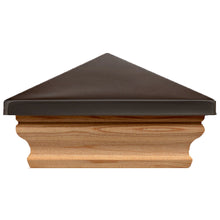 Cambridge Pewter Metal Top with Cedar Post Cap Slip Over