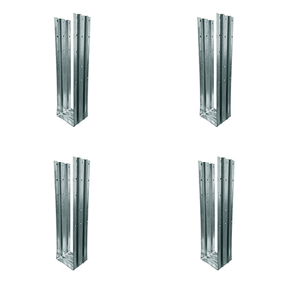 Atlas Galvanized Steel Post Foot Anchor for concrete (4-pieces)