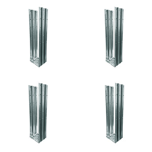 Atlas Galvanized Steel Post Foot Anchor for concrete (4-pieces)