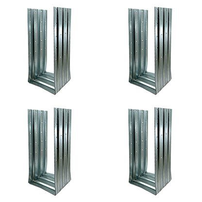 Atlas Galvanized Steel Post Foot Anchor for concrete (4-pieces)