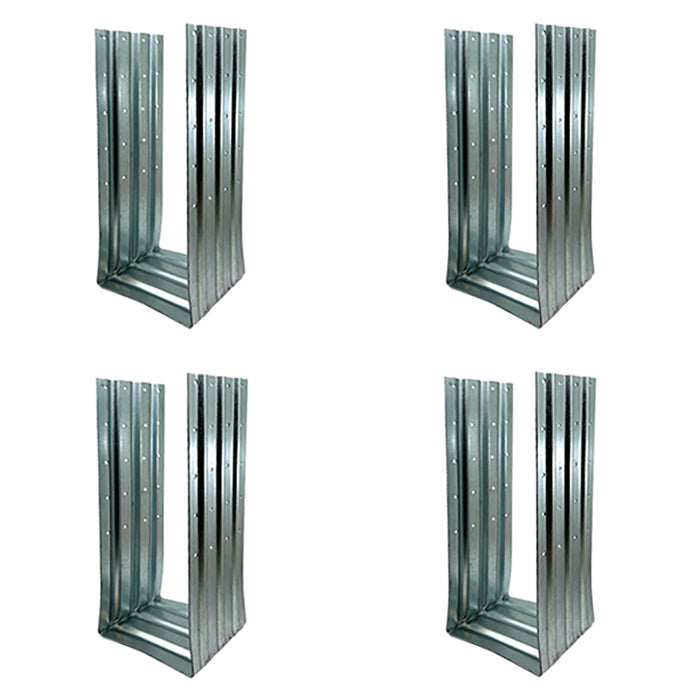 Atlas Galvanized Steel Post Foot Anchor for concrete (4-pieces)