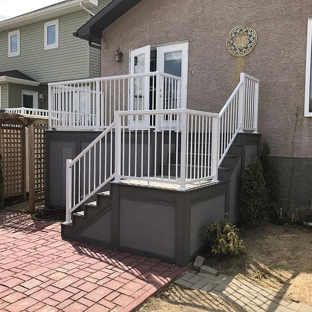 Vista Aluminum Post White