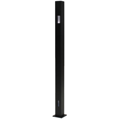 Vista Aluminum Post Black