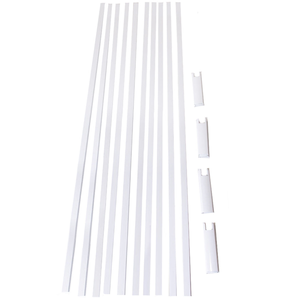 Vista Aluminum Rail Kit White