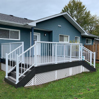 Vista Aluminum Post White