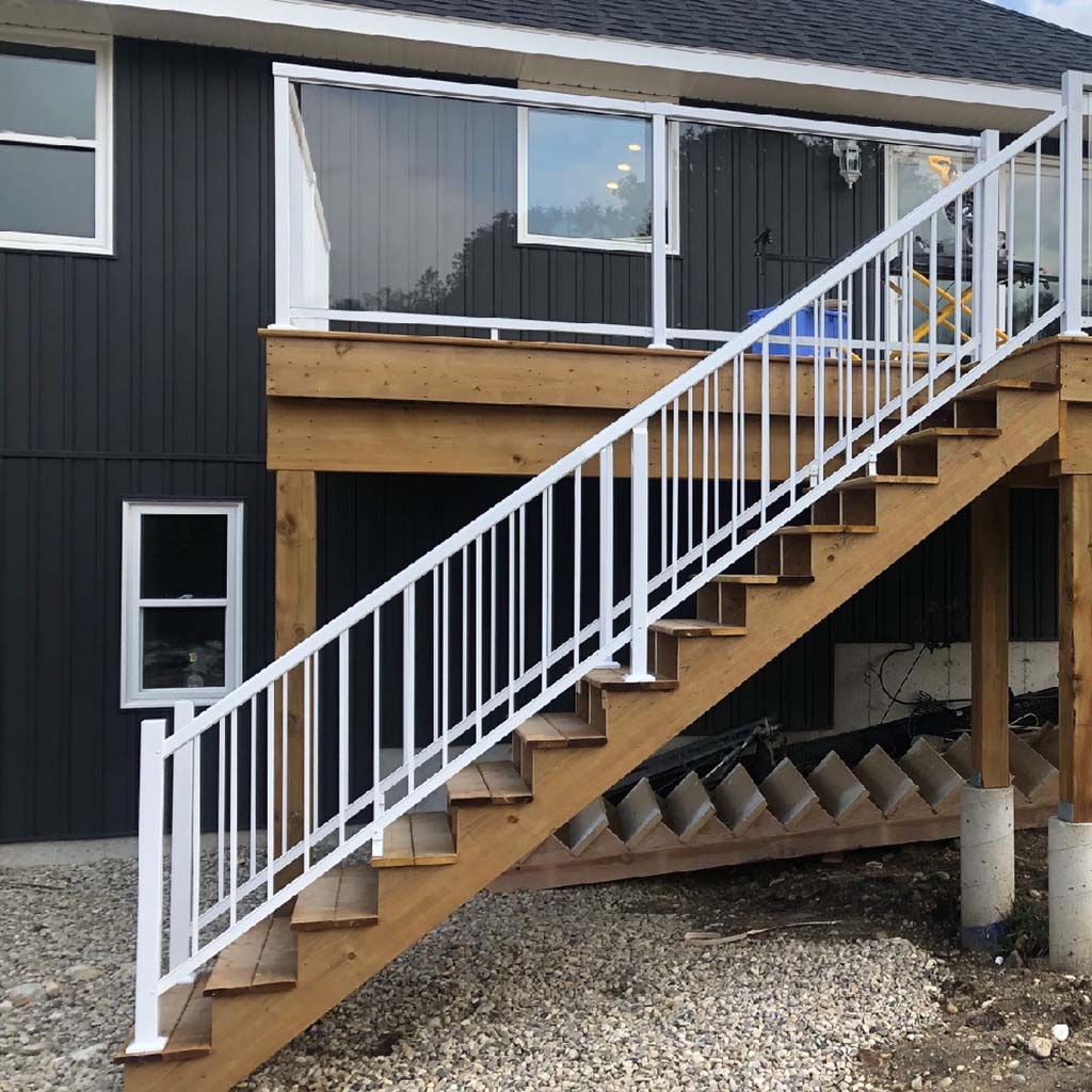 Vista Aluminum Post White