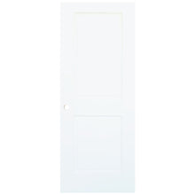 2-Panel Colonial White Interior Door Slab with Bore Hole