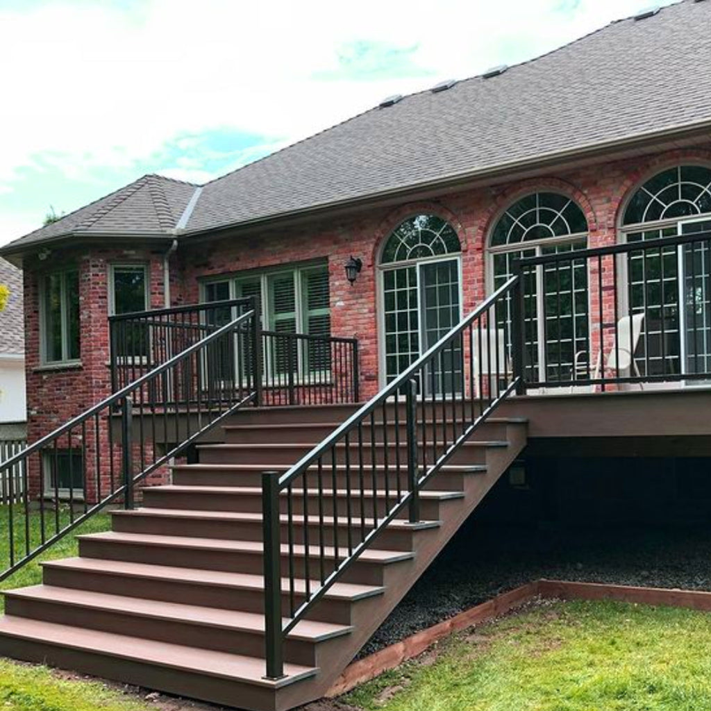 Vista Aluminum Post Black