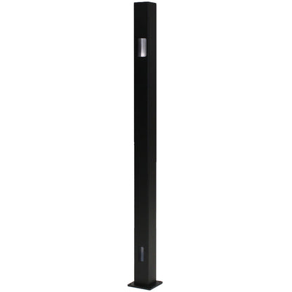 Vista Aluminum Post Black