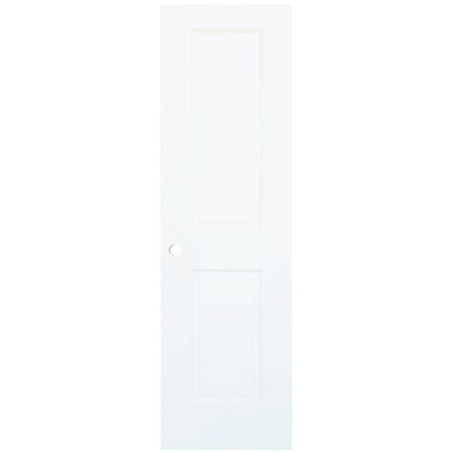 2-Panel Colonial White Interior Door Slab with Bore Hole