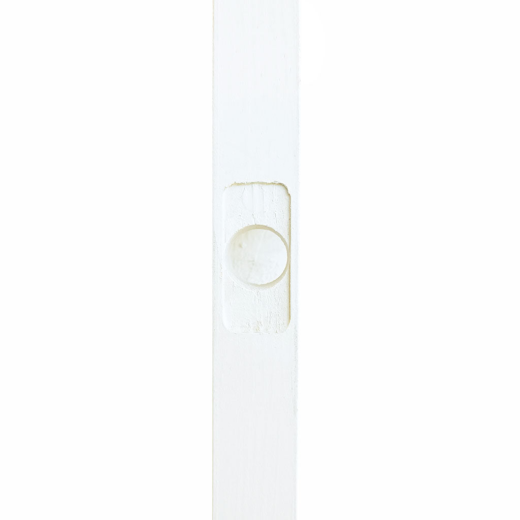 6-Panel Colonial White Interior Door Slab with Bore Hole