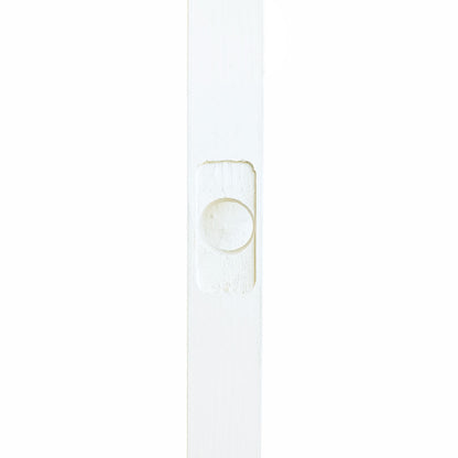 6-Panel Colonial White Interior Door Slab with Bore Hole
