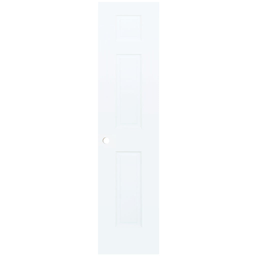6-Panel Colonial White Interior Door Slab with Bore Hole