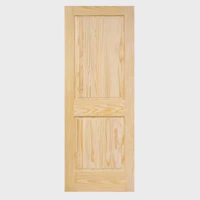 2-Panel Colonial Solid Pine Unfinished Interior Door Slab