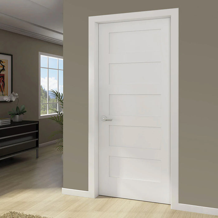 Shaker 5 Panel Solid Core White Interior Door Slab