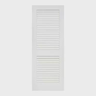 Plantation Louver Louver Solid Core White Interior Door Slab