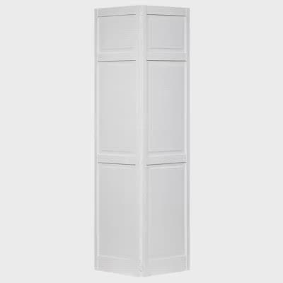 Traditional 6 Panel White  Solid Pine Core Bi-fold Door