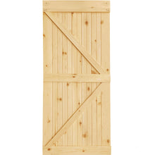 K-Bar Solid Pine Core Unfinished Interior Barn Door Slab DIY Kit
