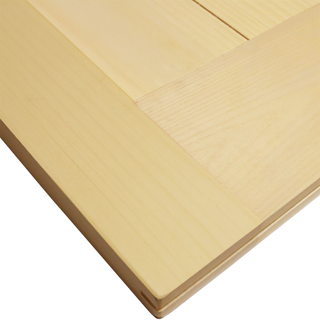K-Rail Solid Knotty Pine Unfinished Barn Door Assembled Slab