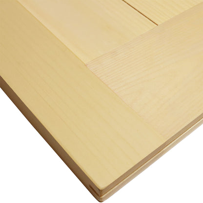 K-Rail Solid Knotty Pine Unfinished Barn Door Assembled Slab