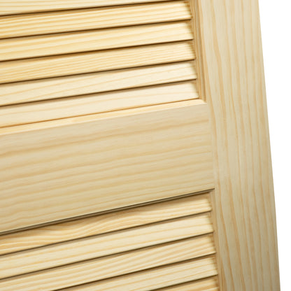 Traditional Louver Louver Solid Pine Unfinished Interior Door Slab