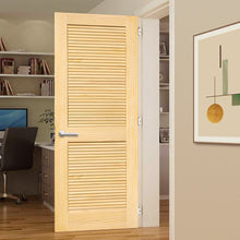 Traditional Louver Louver Solid Pine Unfinished Interior Door Slab