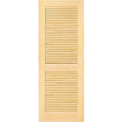 Traditional Louver Louver Solid Pine Unfinished Interior Door Slab